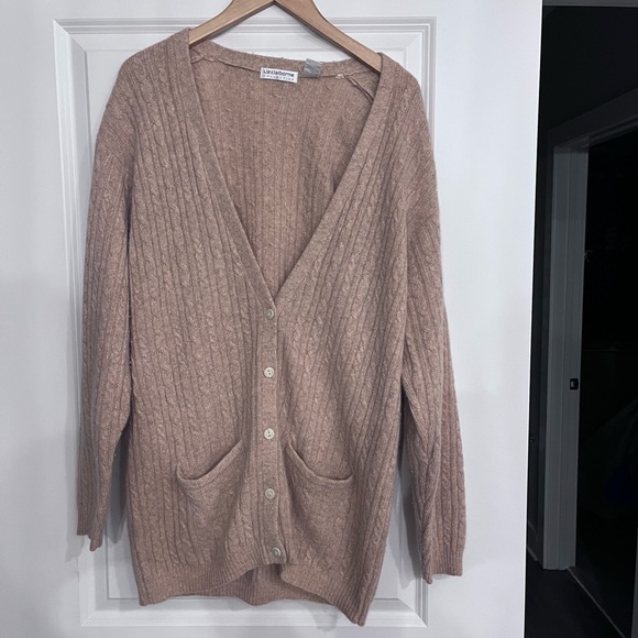 Liz Claiborne Women's Cable Knit Cardigan Sweater - Picture 3 of 8